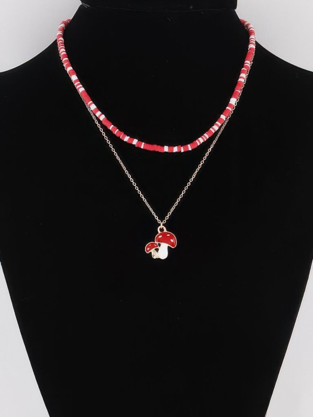 Mushroom Duo Necklace